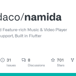 Flutter ile Geliştirilmiş Harika Bir Müzik ve Video Oynatıcı: Namida